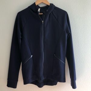 Fabletics Navy Long Sleeve Jacket Size Small